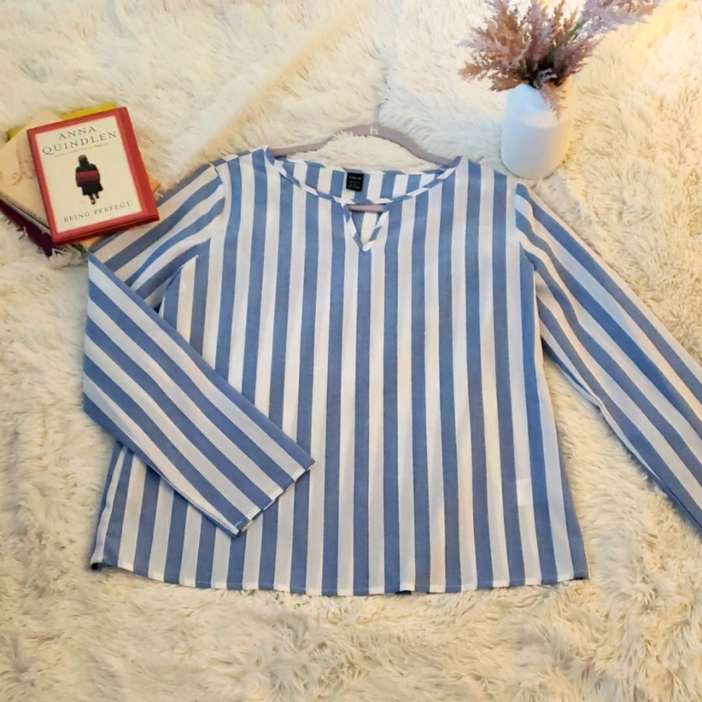 New Striped blue and white blouse